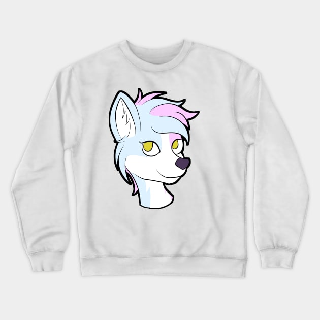 Blue and pink furry Crewneck Sweatshirt by Aleina928